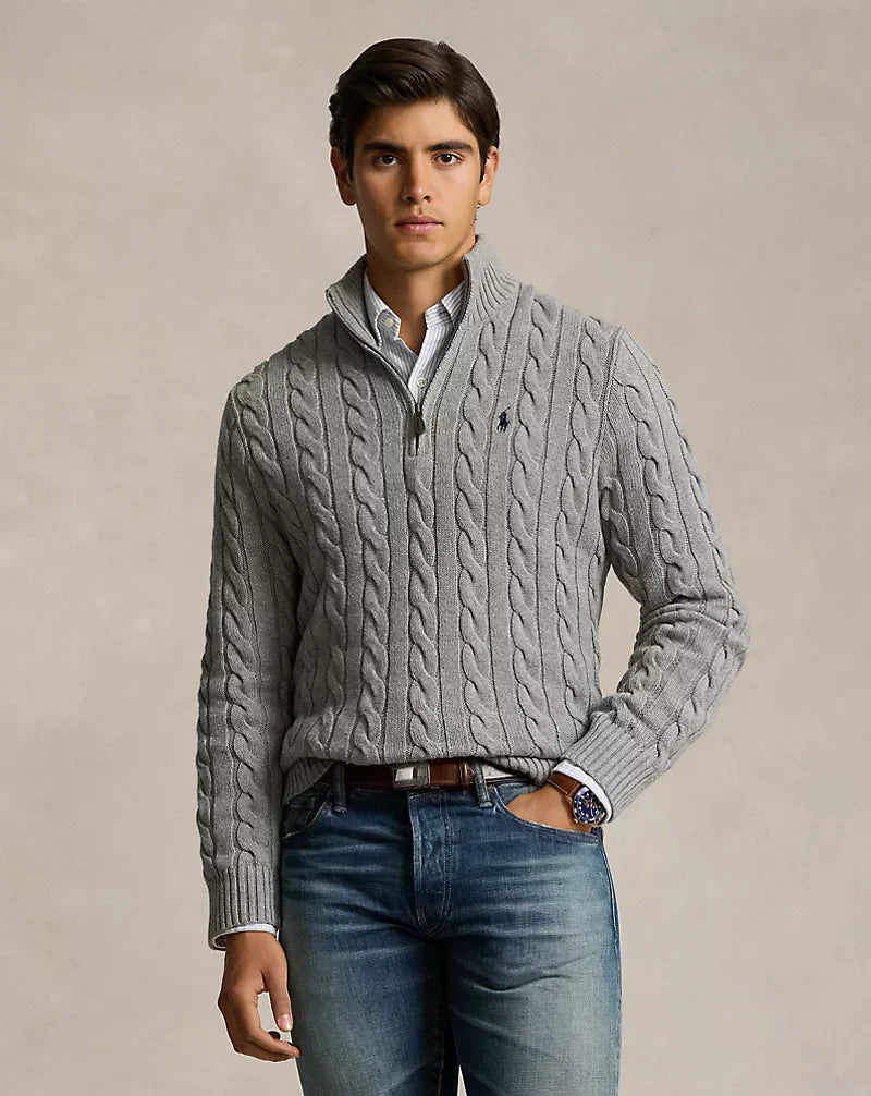Urbanoval® - Polo RL Geribd Gebreide Katoenen Trui