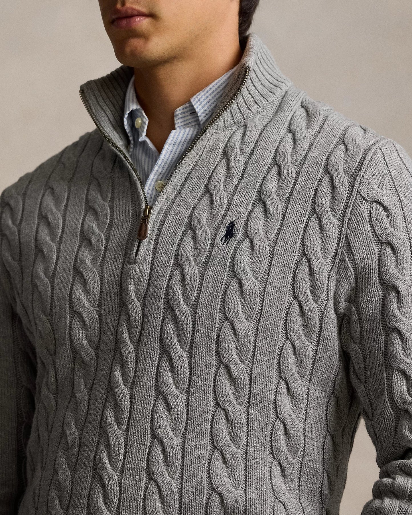 Urbanoval® - Polo RL Geribd Gebreide Katoenen Trui
