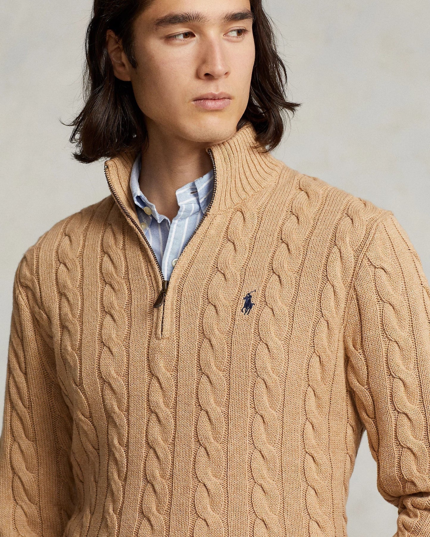 Urbanoval® - Polo RL Geribd Gebreide Katoenen Trui