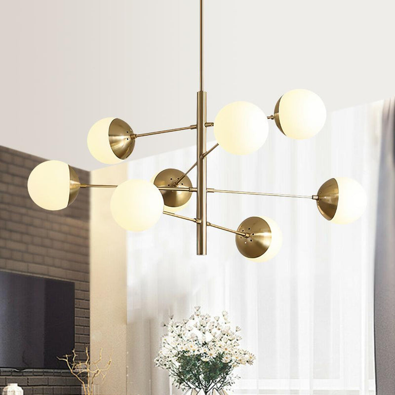 Mid-Century Globe Sputnik Sphere Chandelier