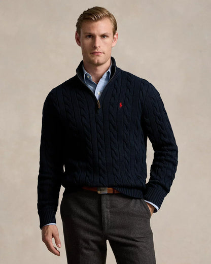 Urbanoval® - Polo RL Geribd Gebreide Katoenen Trui