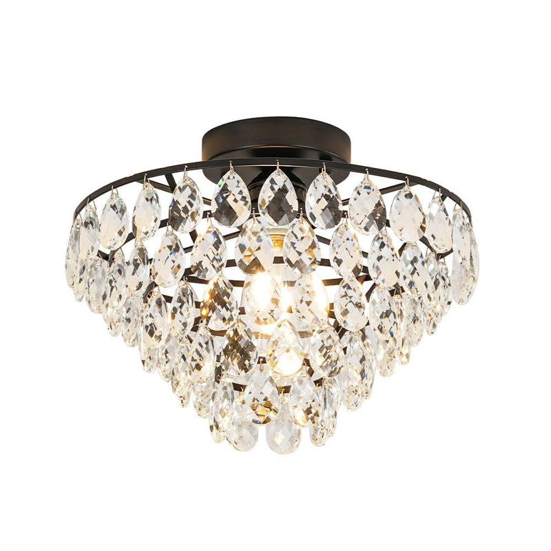 Teardrop Crystal Tiered Flush Mount Ceiling Light